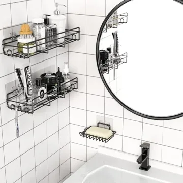 Moforoco Shower Shelf - Adjustable and Rustproof Organizer