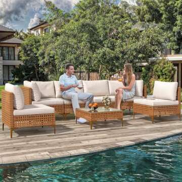 YITAHOME 7-Piece All-Weather Patio Furniture Set for Relaxation & Style