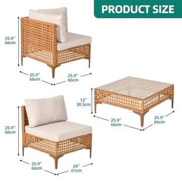 YITAHOME 7-Piece All-Weather Patio Furniture Set