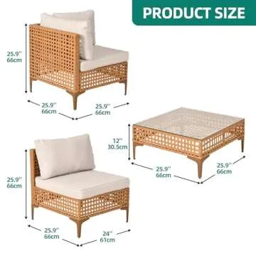 YITAHOME 7-Piece All-Weather Patio Furniture Set