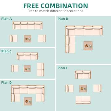 YITAHOME 7-Piece All-Weather Patio Furniture Set