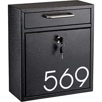 4 inch Reflective Mailbox Numbers Sticker (0-9, 5 Sets) Modern Number Vinyl Waterproof Number Self Adhesive Sticker for Signs, Door, Cars, Trucks, Home, Business, Address Number (4 inch)