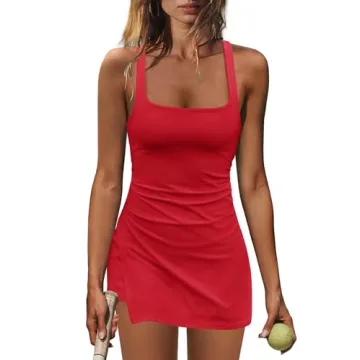 Nirovien Women’s Tennis Dress - Built-in Shorts & Stylish Design