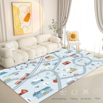 HOJOMACA Kids Car Rug for Creative Learning Fun