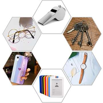 POPLOPP Cute Lanyards for Id Badges and Keys for Women Teacher，Silicone Beaded Breakaway Lanyard with Keychain for Nurse Students Employees Office worker (Yellow)