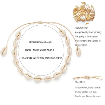 Nackiy Handmade Sea Shell Necklace for Summer Style