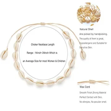 Nackiy Handmade Sea Shell Necklace for Summer Style