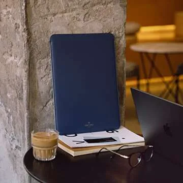 Comfyable Laptop Sleeve 13 Inch Precisely Compatible with MacBook Pro M2 2022 M1 2020-2016 & Mac Air M3 2024 M2 2022 M1 2020, Not Fit Old Versioned MBA/MBP, Faux Leather Cover Case, Midnight Blue