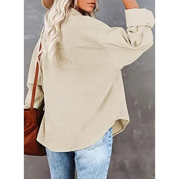 Stylish Dokotoo Women's Corduroy Button-Down Shirt