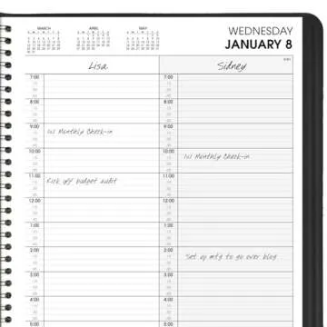 AT-A-GLANCE 2025 Two-Person Appointment Book Planner