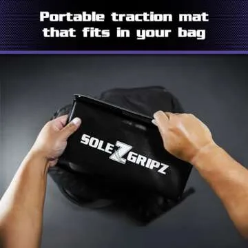 Solegripz Traction Pod, Portable Traction Mat for Sports Courts
