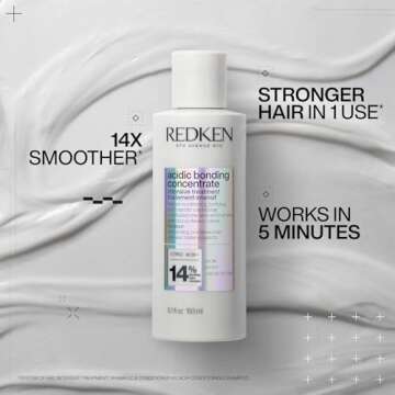 Redken Acidic Bonding Concentrate Pre-Treatment & Shampoo Set For Damaged and All Hair Repair - Repairs Weakened Bonds and Reduces Breakage