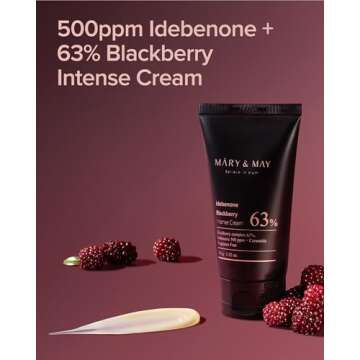 Idebenone Blackberry Intense Hydration Cream - Advanced Skin Barrier Strengthening Face Moisturizer ...