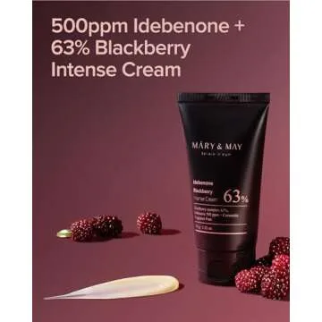 Idebenone Blackberry Intense Hydration Cream - Advanced Skin Barrier Strengthening Face Moisturizer ...
