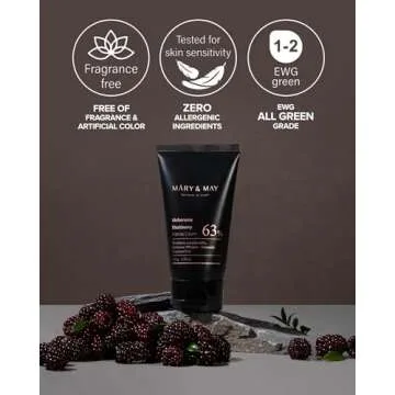 Idebenone Blackberry Intense Hydration Cream for Deep Moisture