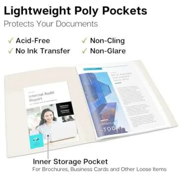 Dunwell 24-Pocket Presentation Binder for Documents