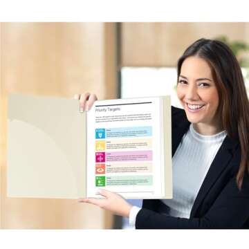 Dunwell 24-Pocket Presentation Binder for Documents