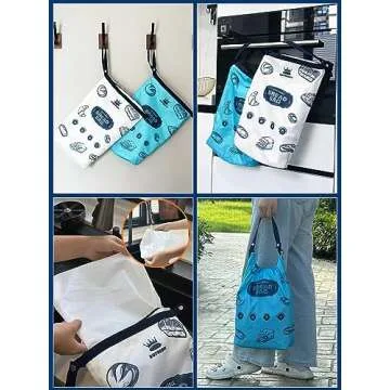 Royoroyi Bread Bags for Homemade Bread,2 Packs Reusable Bread Bag,Freezer Bread Storage Bag,Waterproof Zipper Bread Container to Keep Bread Fresh gift giving (beige， Jewel Blue)