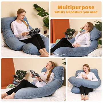 Chilling Home Pregnancy Pillows, U Shaped Support for Moms