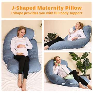 Chilling Home Pregnancy Pillows, U Shaped Support for Moms