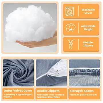 Chilling Home Pregnancy Pillows, U Shaped Support for Moms