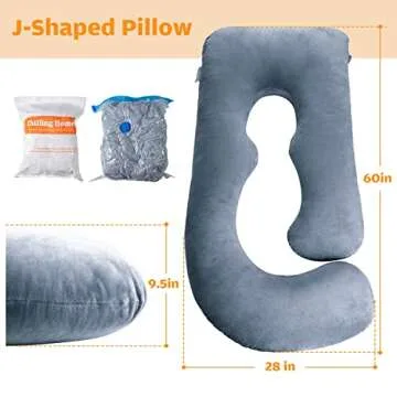Chilling Home Pregnancy Pillows, U Shaped Support for Moms