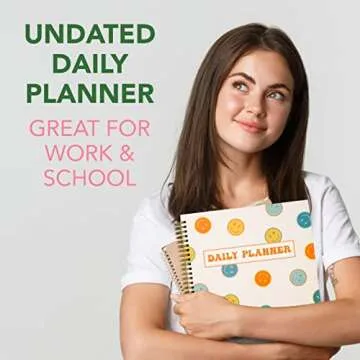 Undated Daily Planner Notebook - Stylish & Functional