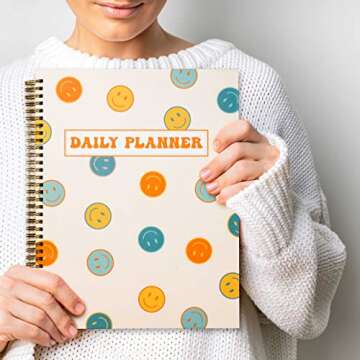Undated Daily Planner Notebook - Stylish & Functional