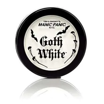 MANIC PANIC Goth White Cream to Powder Foundation - Full Coverage, High-Pigment Color - Velvety Consistency & Matte Finish - Vegan & Cruelty Free Halloween Makeup