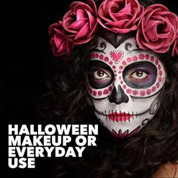 MANIC PANIC Goth White Cream to Powder Foundation - Full Coverage, High-Pigment Color - Velvety Consistency & Matte Finish - Vegan & Cruelty Free Halloween Makeup