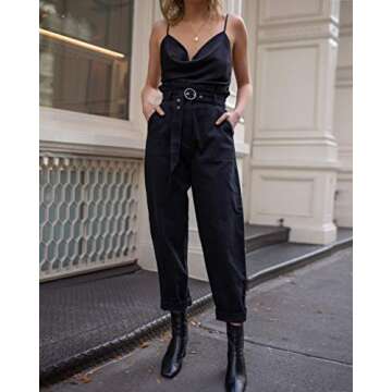 The Drop Women's Christy Cowl Neck Cami Silky Top - Ivory