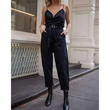 The Drop Women's Christy Cowl Neck Cami Silky Top - Ivory