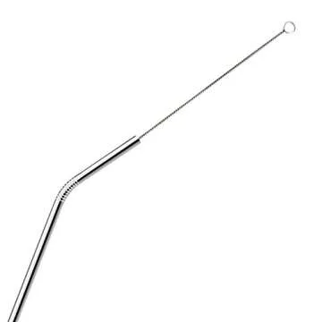 Reusable Bamboo Utensils Cutlery for Kids - 6 inch Travel Set, Bamboo Honey Spoon Fork Knife, 8.5 inch Stainless Steel Metal Straw with cleaning brush,To go Camping Lightweight Children Cutlery kit