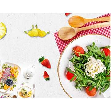 Reusable Bamboo Utensils Cutlery for Kids - 6 inch Travel Set, Bamboo Honey Spoon Fork Knife, 8.5 inch Stainless Steel Metal Straw with cleaning brush,To go Camping Lightweight Children Cutlery kit