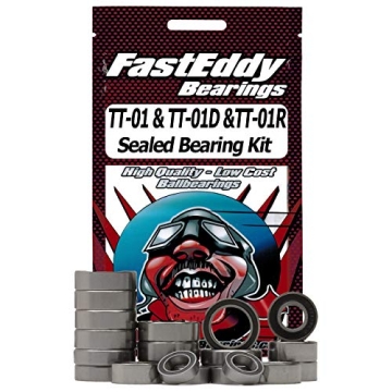 FastEddy Bearings Compatible with Tamiya TT-01 Chassis Sealed Bearing Kit