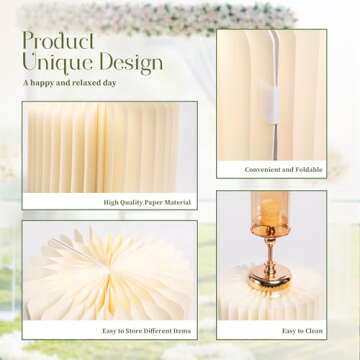 GENMOUS 3PCS Large Cylinder Stands for Party, Cardboard Cylinder Tables Cake Stands for Wedding Dessert Table Display, Round Cylinder Pedestal Stands for Birthday Babyshower Event Centerpieces Decor