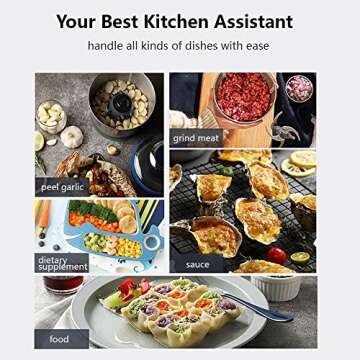 Joydeem JD-376B Electric Food Processor - Multi-functional Meat Grinder and Chopper