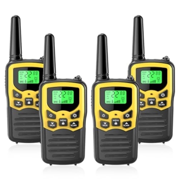 Walkie Talkies with 22 FRS Channels, MOICO Walkie Talkies for Adults with LED Flashlight VOX Scan LC...