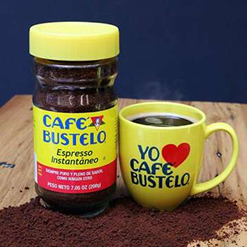 Café Bustelo Espresso Style Dark Roast Instant Coffee, 3.5 Ounces