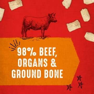 Stella & Chewy's Freeze-Dried Raw Carnivore Crunch Grass-Fed Beef Recipe Dog Treats – 3.25 oz. Bag