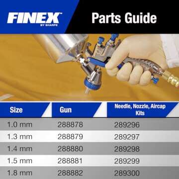 Graco-Sharpe 288880 HVLP FX3000 Paint Spray Gun, 1.4 mm