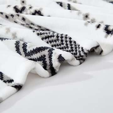 Wrangler - Throw Blanket, Soft Plush Fleece Bedding, Western Decor for Bed or Couch (Diamond Trail Black, 50" x 70")