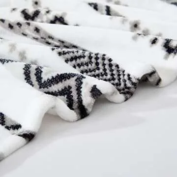 Wrangler - Throw Blanket, Soft Plush Fleece Bedding, Western Decor for Bed or Couch (Diamond Trail Black, 50" x 70")