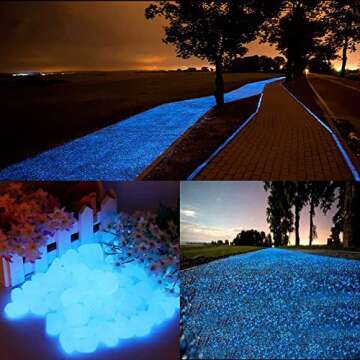 Chic Style Glow in The Dark Stones for Outdoor Decor
