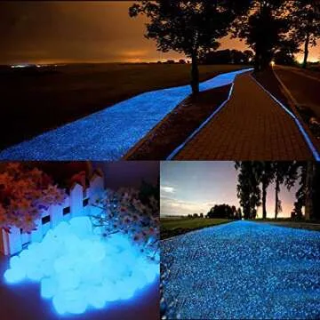 Chic Style Glow in The Dark Stones for Outdoor Decor