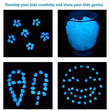 Chic Style Glow in The Dark Stones for Outdoor Decor
