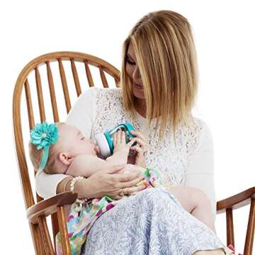 JOOVY Boob Glass Bottle & Sleeve, 5 Ounce