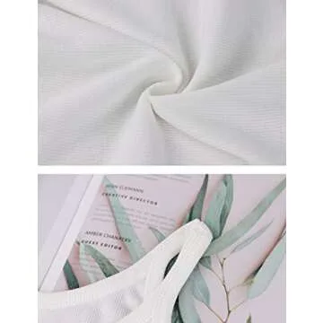 Stylish MISSACTIVER Women’s Ribbed Crop Tank Top