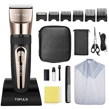 TOFULS Hair Trimmer - Precision Blades & 2200mAh Battery