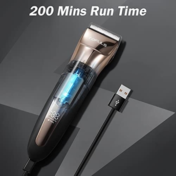TOFULS Hair Trimmer - Precision Blades & 2200mAh Battery